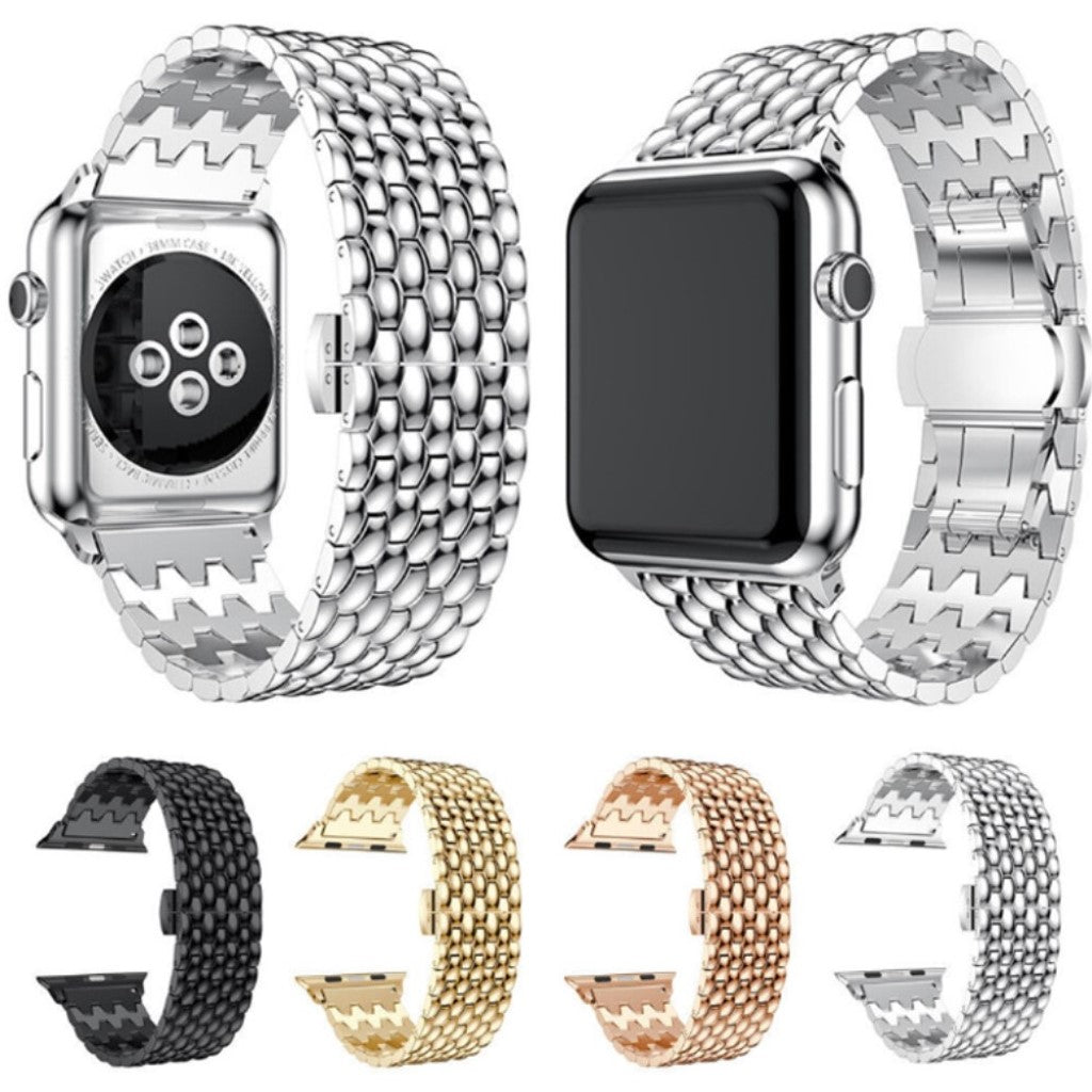 Skøn Apple Watch Series 5 44mm / Apple Watch 44mm Metal Rem - Sort#serie_1