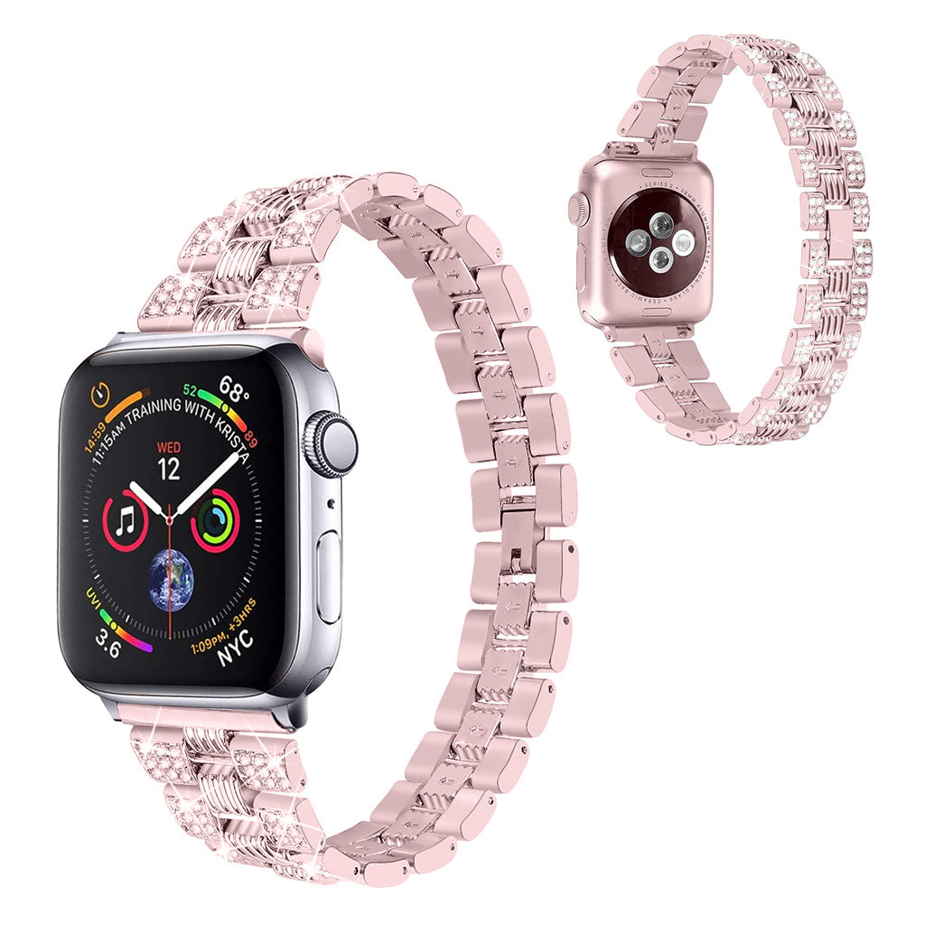 Meget sejt Universal Apple Metal og Rhinsten Rem - Pink#serie_3