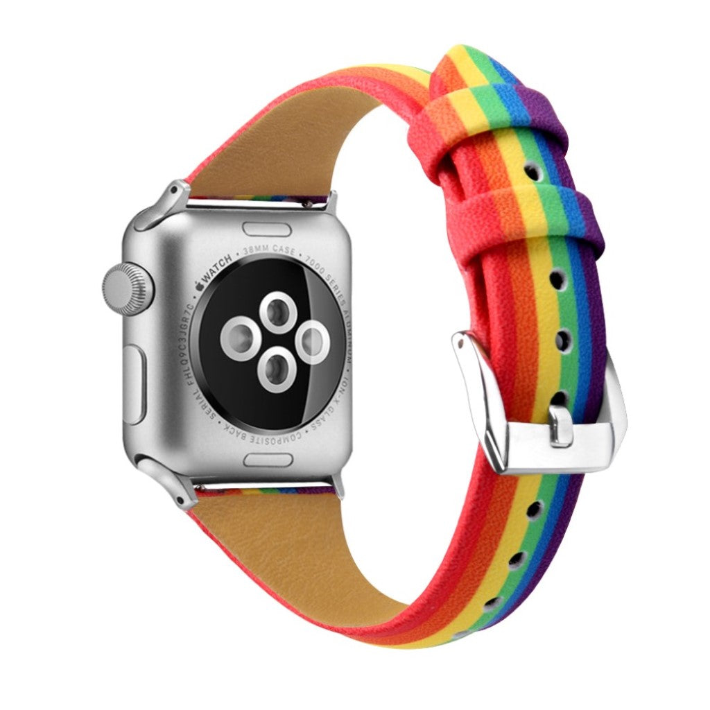 Super kønt Universal Apple Ægte læder Rem - Flerfarvet#serie_4