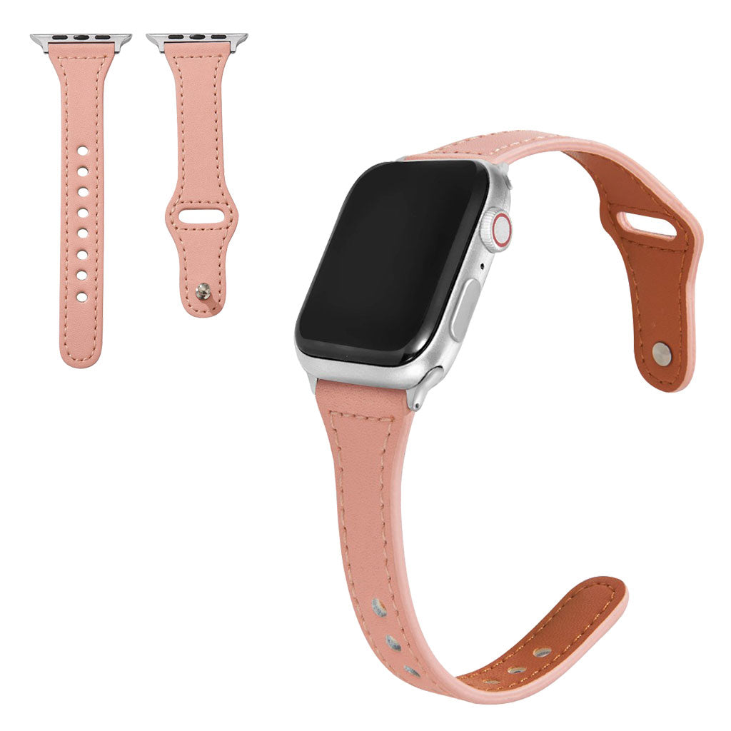 Helt vildt sejt Universal Apple Ægte læder Rem - Pink#serie_8