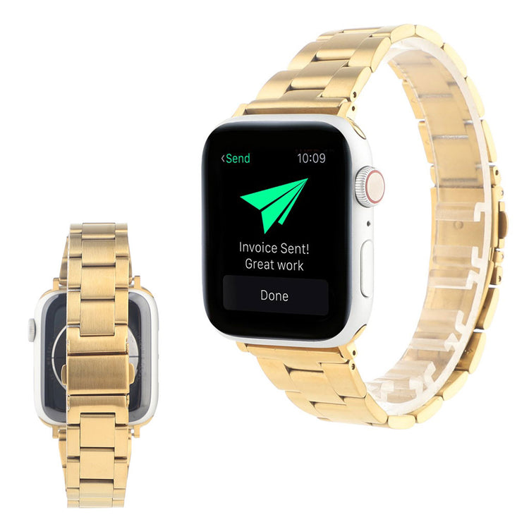  Apple Watch Series 6 40mm / Apple Watch Series 5 40mm Metal Rem - Guld#serie_4