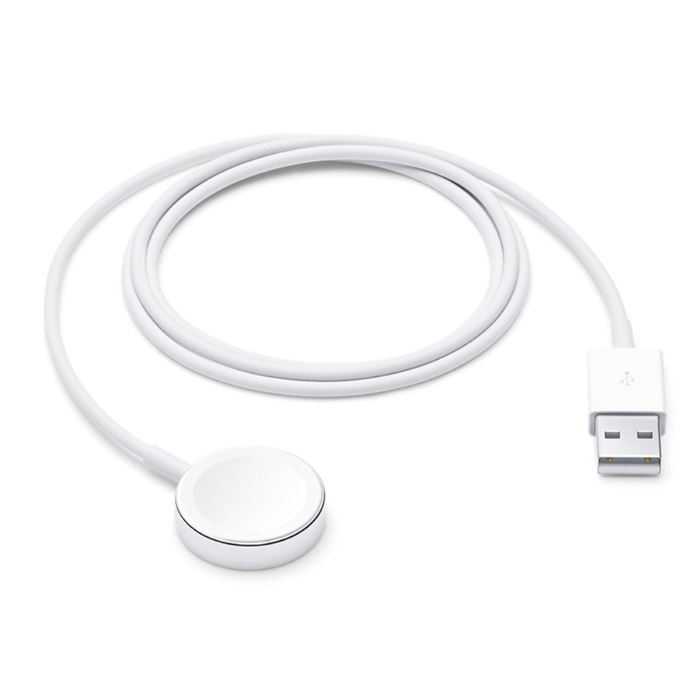 1m Plastik Universal Apple Smartwatch   Ladestation - Hvid#serie_116