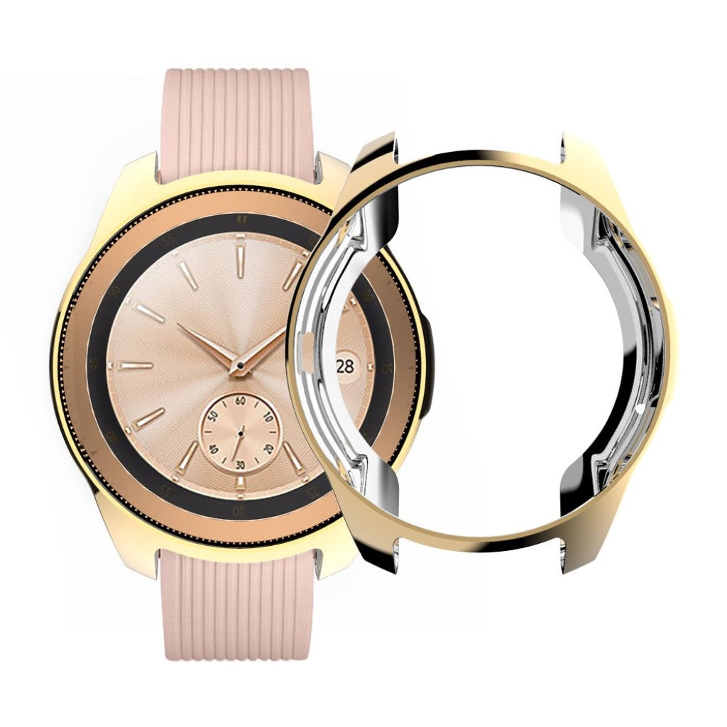 Mega Fed Samsung Galaxy Watch (42mm) Silikone Cover - Guld#serie_3