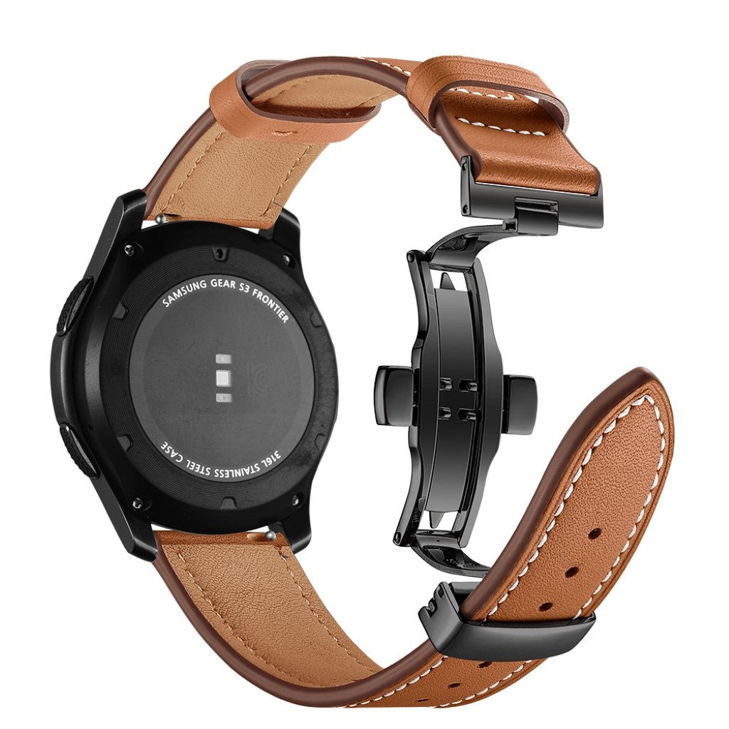  Samsung Gear S3 / Samsung Gear S3 Frontier Ægte læder Rem - Brun#serie_1