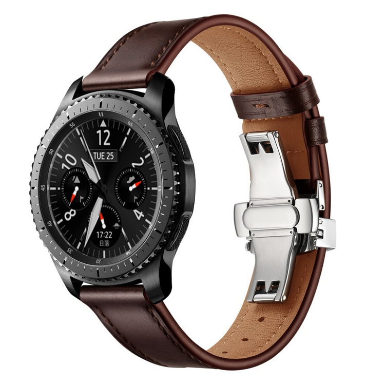  Samsung Gear S3 / Samsung Gear S3 Frontier Ægte læder Rem - Brun#serie_18