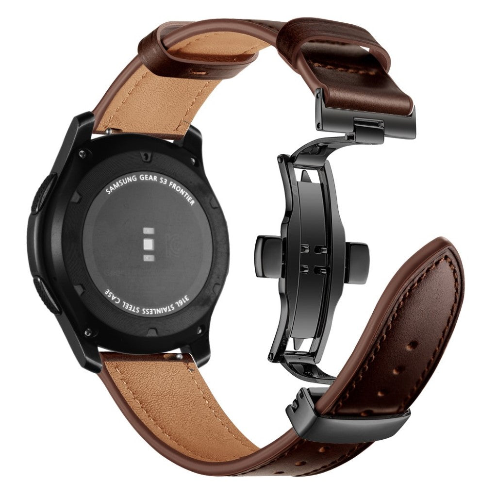  Samsung Gear S3 / Samsung Gear S3 Frontier Ægte læder Rem - Brun#serie_2