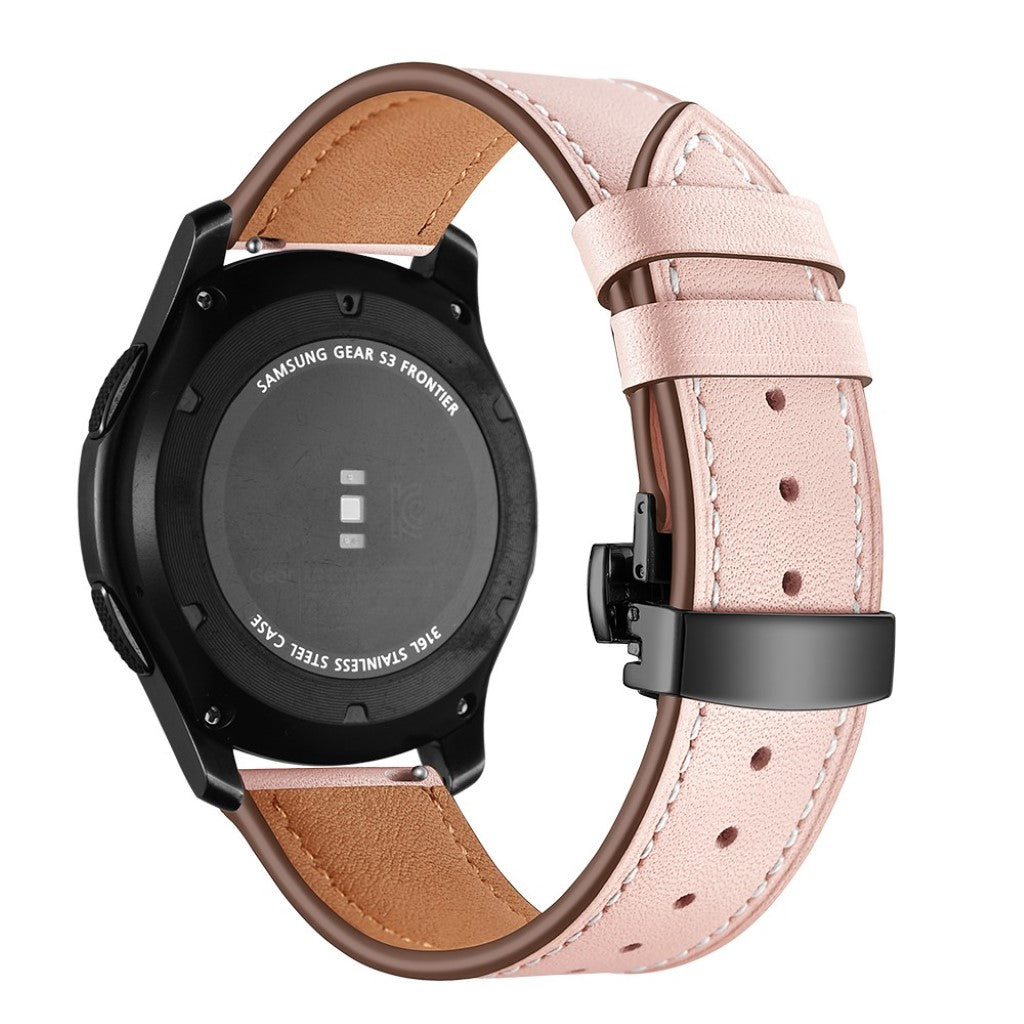  Samsung Gear S3 / Samsung Gear S3 Frontier Ægte læder Rem - Pink#serie_5