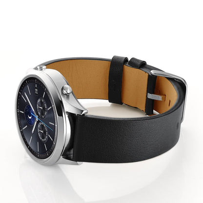  Samsung Gear S3 / Samsung Gear S3 Frontier Ægte læder Rem - Sort#serie_1