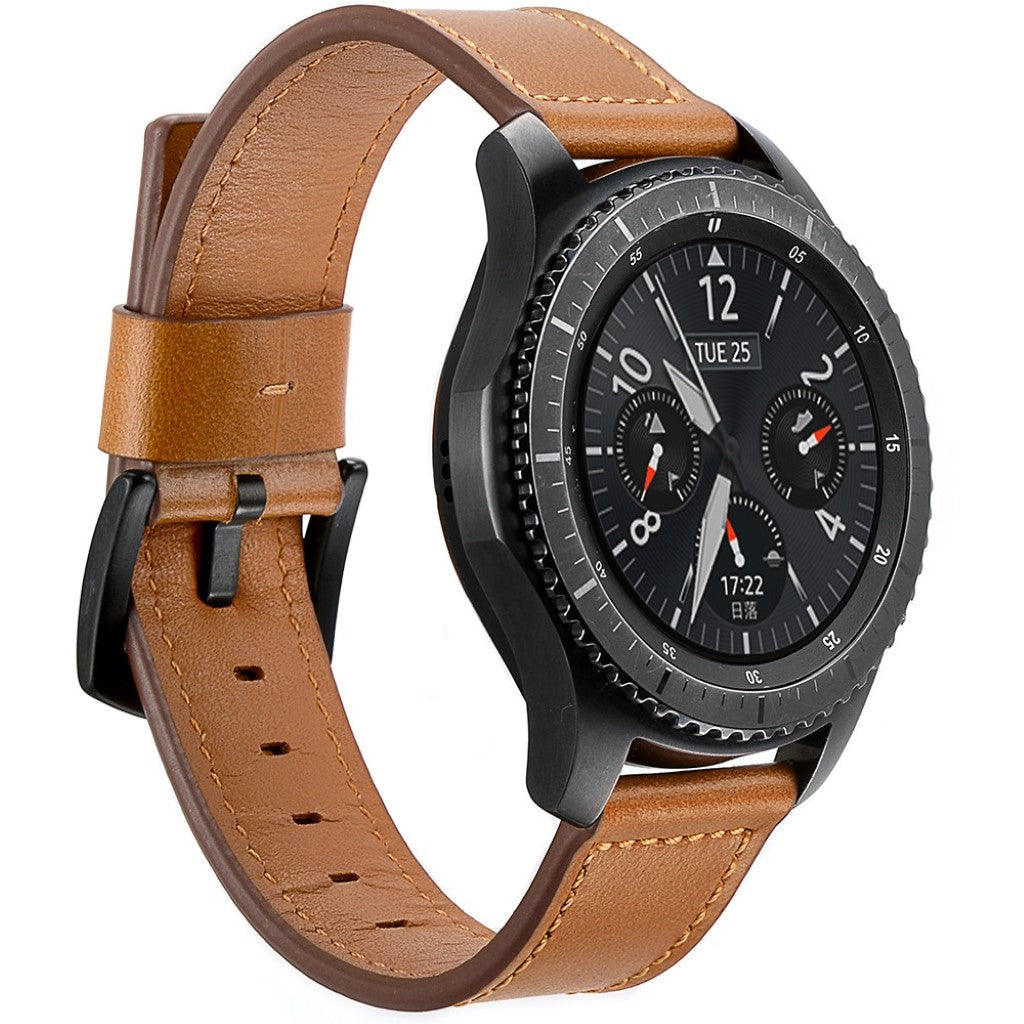  Samsung Gear S3 / Samsung Gear S3 Frontier Ægte læder Rem - Brun#serie_2