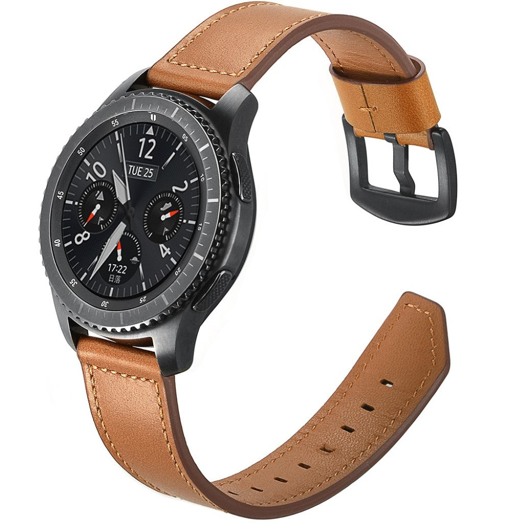  Samsung Gear S3 / Samsung Gear S3 Frontier Ægte læder Rem - Brun#serie_2