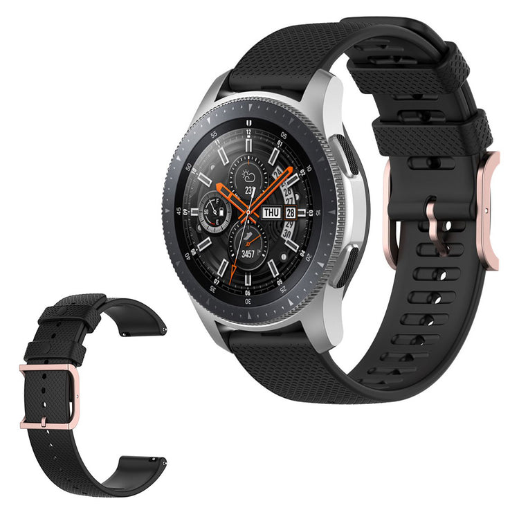  Samsung Galaxy Watch 3 (45mm) / Samsung Galaxy Watch (46mm) Silikone Rem - Sort#serie_1