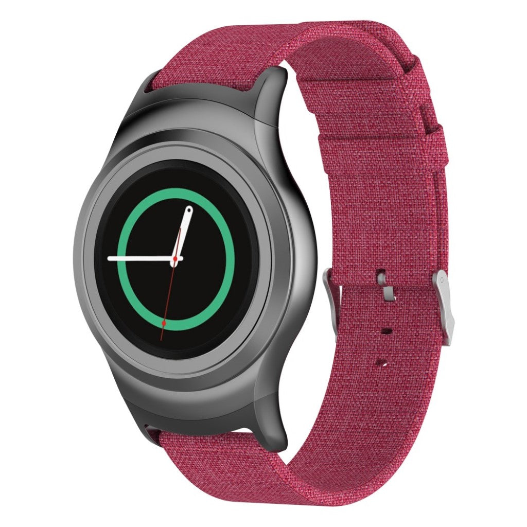 Helt vildt fantastisk Samsung Gear S2 Nylon Rem - Rød#serie_2