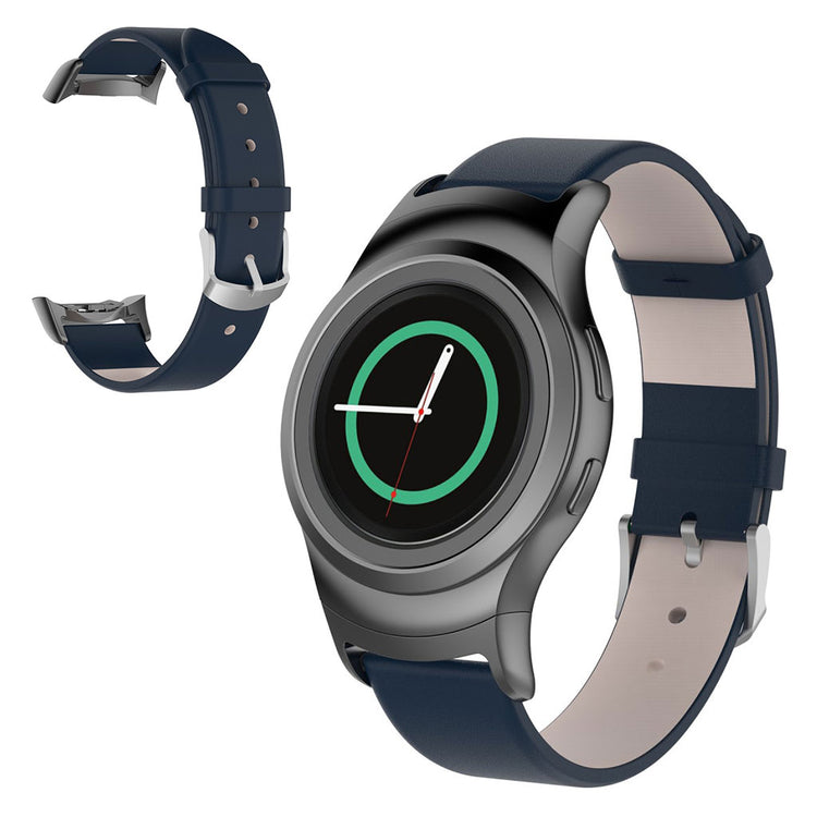 Mega pænt Samsung Gear S2 Kunstlæder Rem - Blå#serie_4