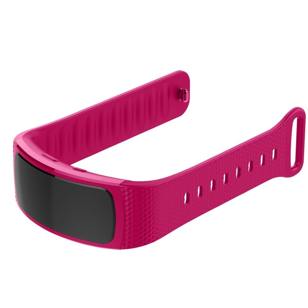 Rigtigt hårdfør Samsung Gear Fit2 Silikone Rem - Størrelse: S - Pink#serie_5