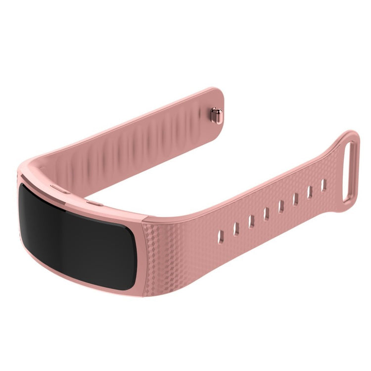 Rigtigt hårdfør Samsung Gear Fit2 Silikone Rem - Størrelse: S - Pink#serie_6