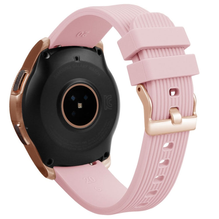 Rigtigt hårdfør Samsung Galaxy Watch (42mm) Silikone Rem - Pink#serie_2