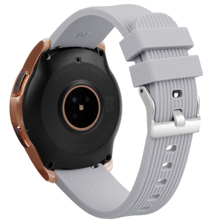 Rigtigt hårdfør Samsung Galaxy Watch (42mm) Silikone Rem - Beige#serie_3