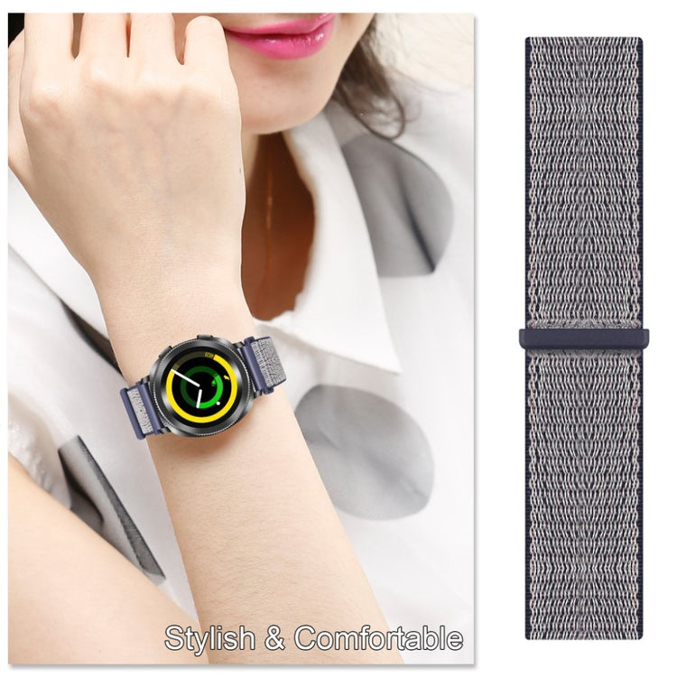 Helt vildt sejt Samsung Galaxy Watch (46mm) Nylon Rem - Blå#serie_1