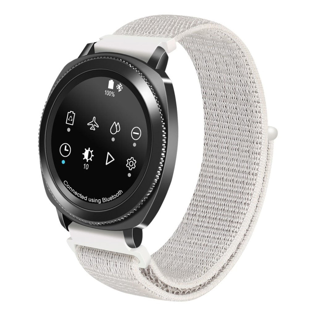 Helt vildt sejt Samsung Galaxy Watch (46mm) Nylon Rem - Hvid#serie_3