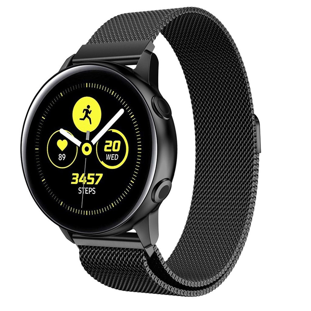 Mega kønt Samsung Galaxy Watch Active Metal Rem - Sort#serie_1