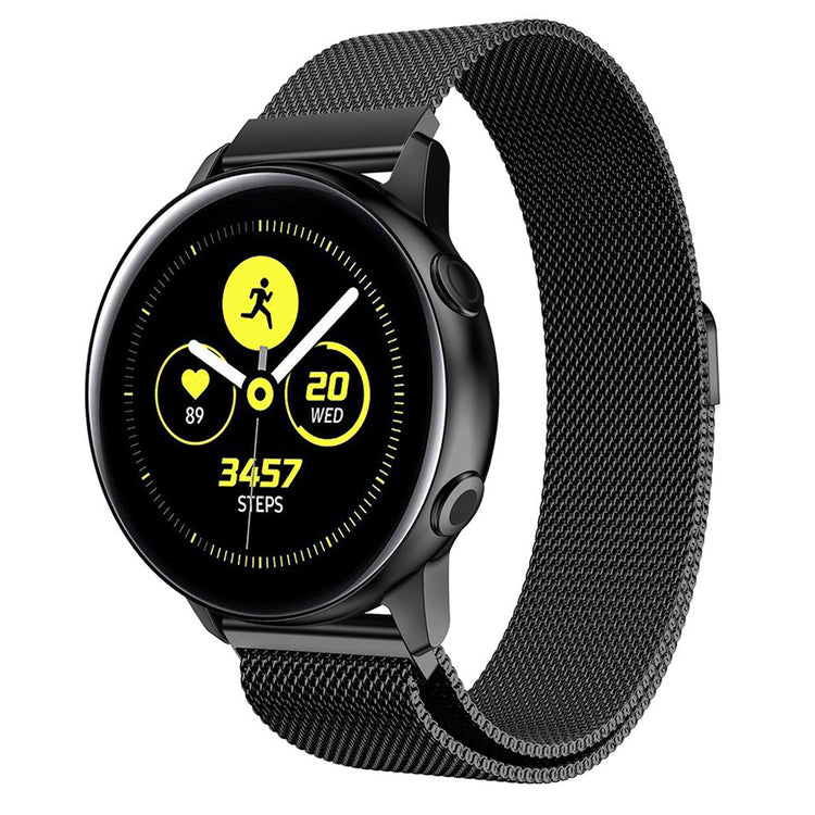 Mega kønt Samsung Galaxy Watch Active Metal Rem - Sort#serie_1