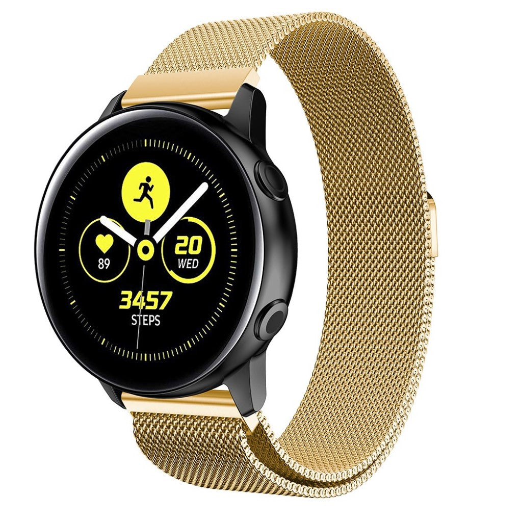 Mega kønt Samsung Galaxy Watch Active Metal Rem - Guld#serie_3