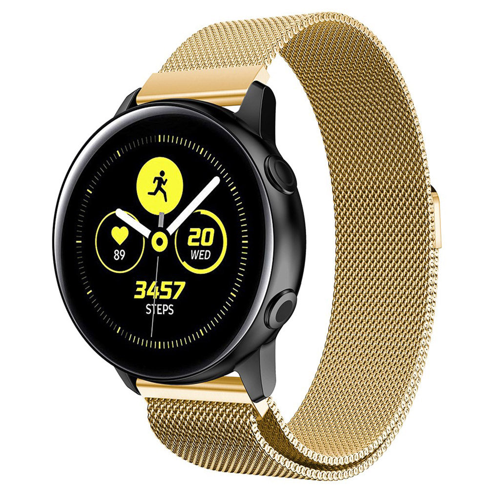 Mega kønt Samsung Galaxy Watch Active Metal Rem - Guld#serie_3