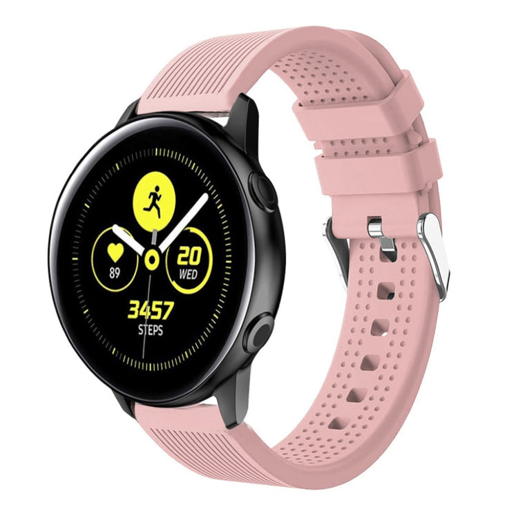 Rigtigt fed Samsung Galaxy Watch Active Silikone Rem - Pink#serie_10