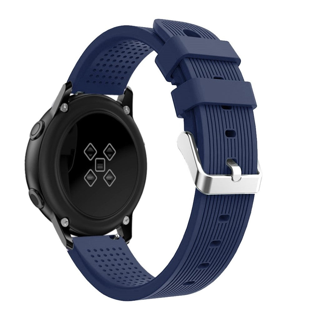 Rigtigt fed Samsung Galaxy Watch Active Silikone Rem - Blå#serie_11