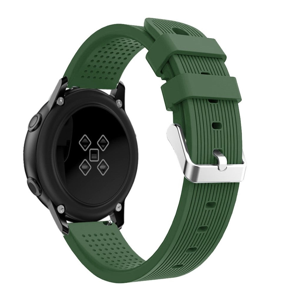 Rigtigt fed Samsung Galaxy Watch Active Silikone Rem - Grøn#serie_6