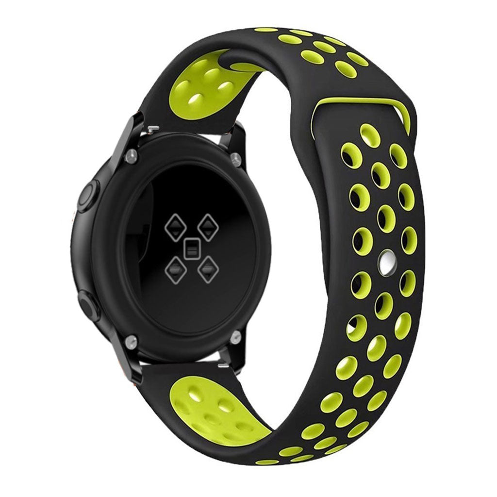 Rigtigt flot Samsung Galaxy Watch Active Silikone Rem - Sort#serie_2