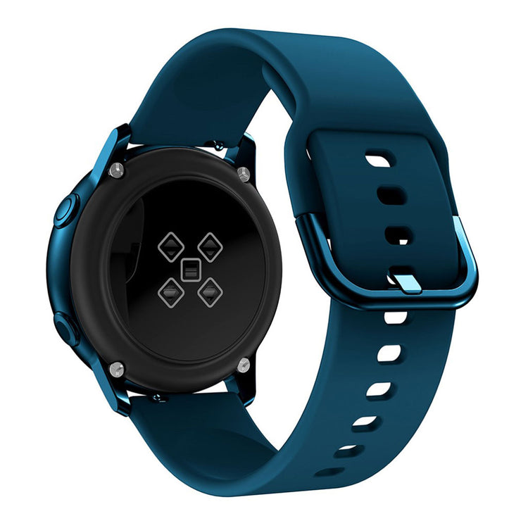 Vildt fed Samsung Galaxy Watch Active Silikone Rem - Blå#serie_7