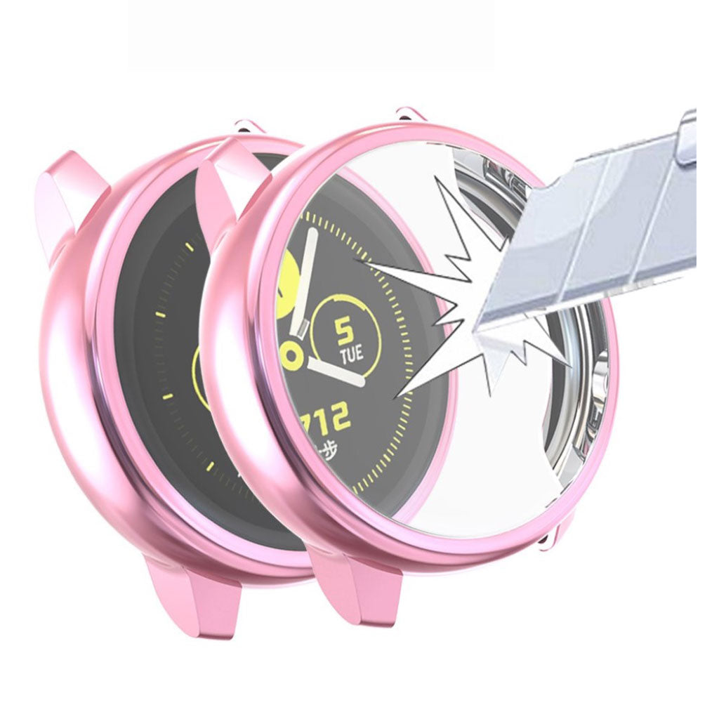 Beskyttende Samsung Galaxy Watch Active Silikone Cover - Pink#serie_5