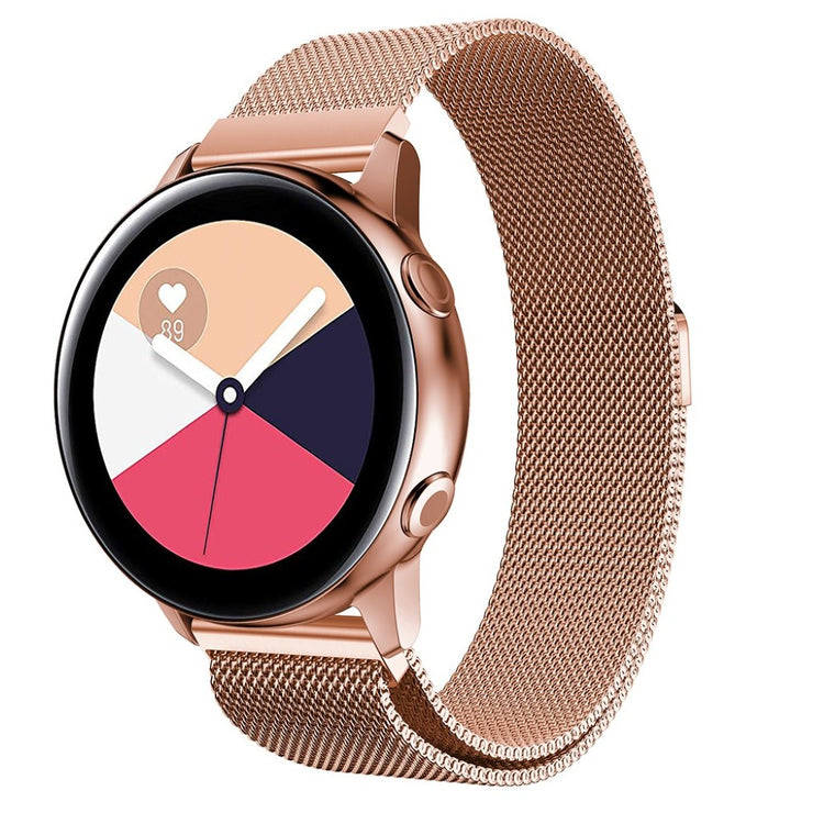 Mega fed Samsung Galaxy Watch Active Metal Rem - Pink#serie_1