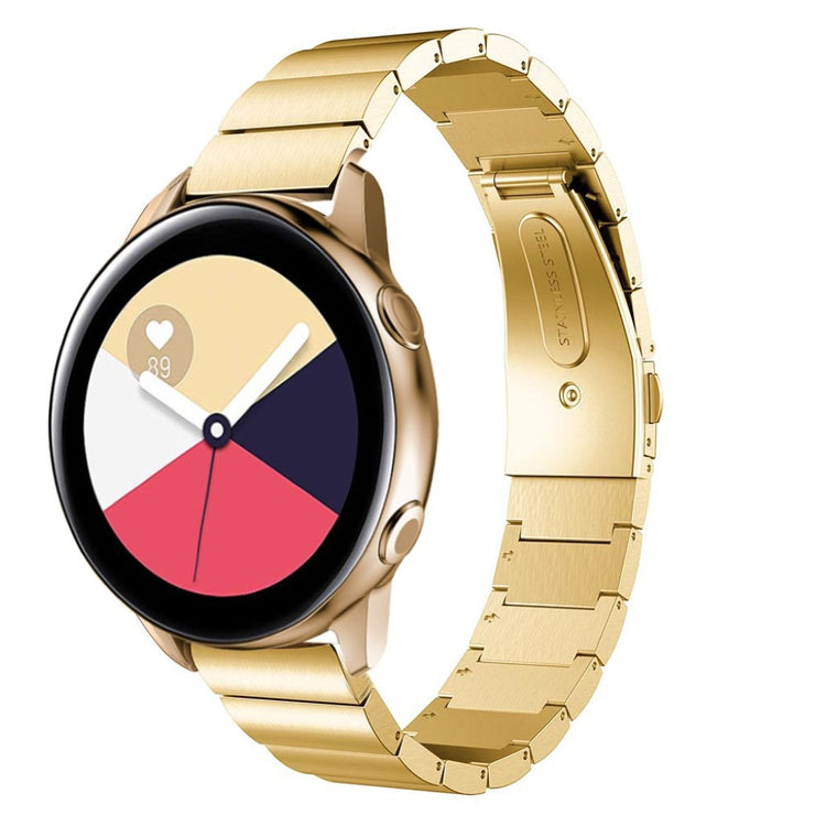 Meget skøn Samsung Galaxy Watch Active Metal Rem - Guld#serie_3