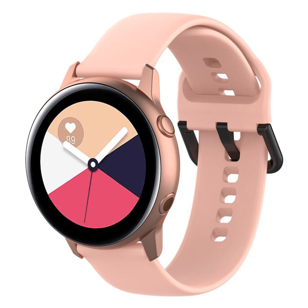 Rigtigt smuk Samsung Galaxy Watch Active Silikone Rem - Pink#serie_4