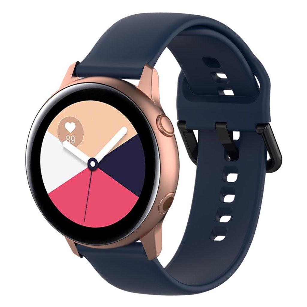 Rigtigt smuk Samsung Galaxy Watch Active Silikone Rem - Blå#serie_9