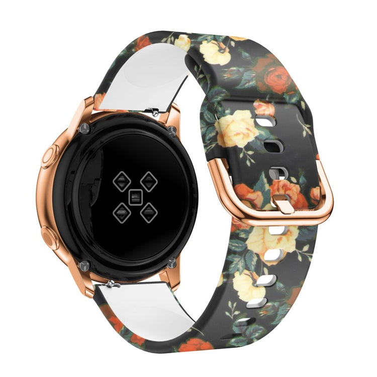 Skøn Samsung Galaxy Watch Active Silikone Rem - Flerfarvet#serie_5