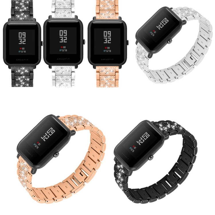 Mega godt Samsung Galaxy Watch Active Metal og Rhinsten Rem - Guld#serie_3