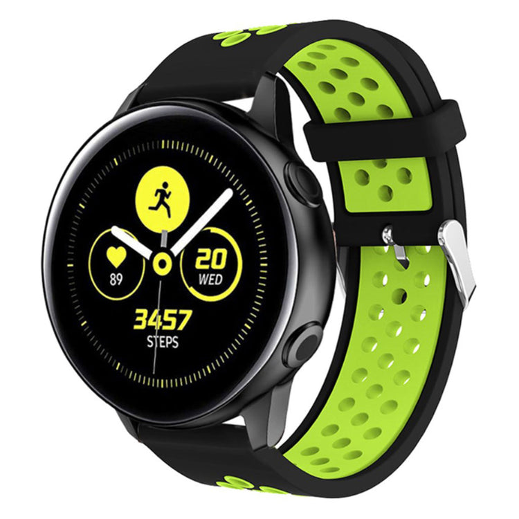 Mega skøn Samsung Galaxy Watch Active Silikone Rem - Sort#serie_1