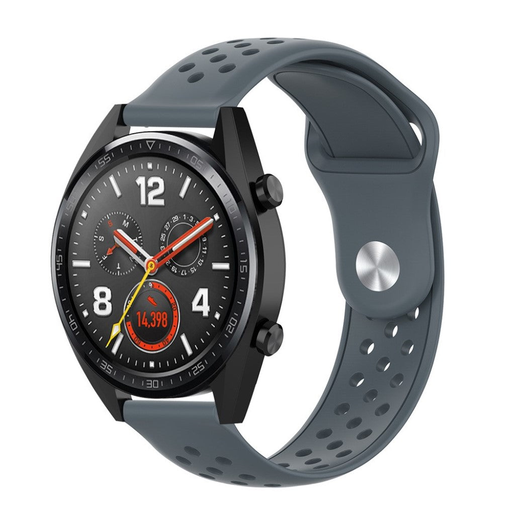  Samsung Galaxy Watch Active / Samsung Gear S2 Silikone Rem - Sølv#serie_4