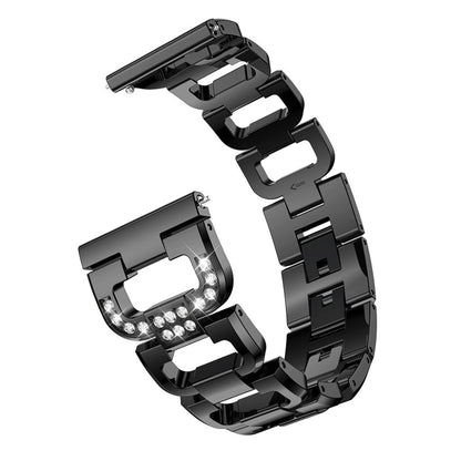 Mega cool Samsung Gear S3 Frontier Metal og Rhinsten Rem - Sort#serie_1