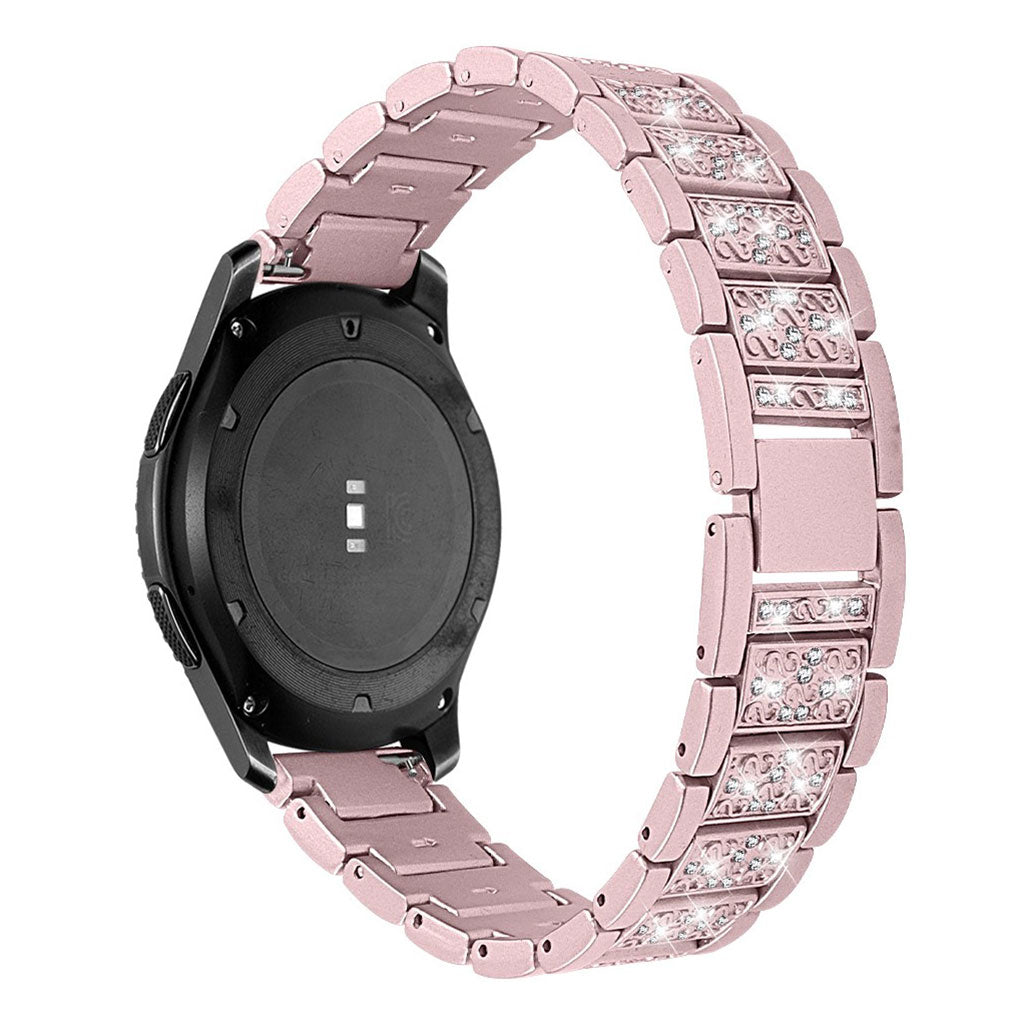 Vildt sejt Samsung Gear S3 Frontier Metal og Rhinsten Rem - Pink#serie_3