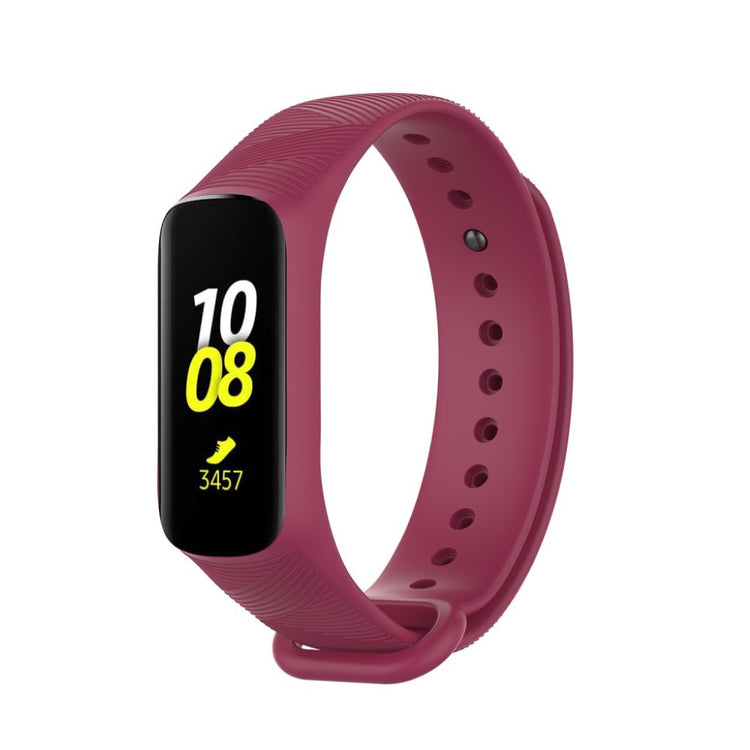 Mega holdbart Samsung Galaxy Fit-e Silikone Rem - Rød#serie_4