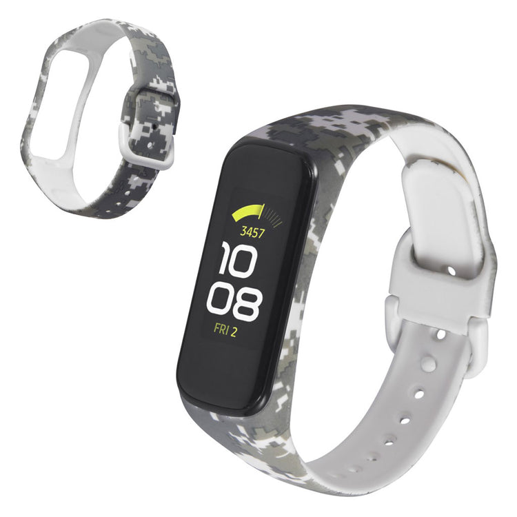 Mega holdbart Samsung Galaxy Fit-e Silikone Rem - Sølv#serie_5