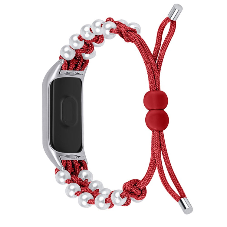 Mega holdbart Samsung Galaxy Fit-e Rhinsten og Nylon Rem - Rød#serie_4