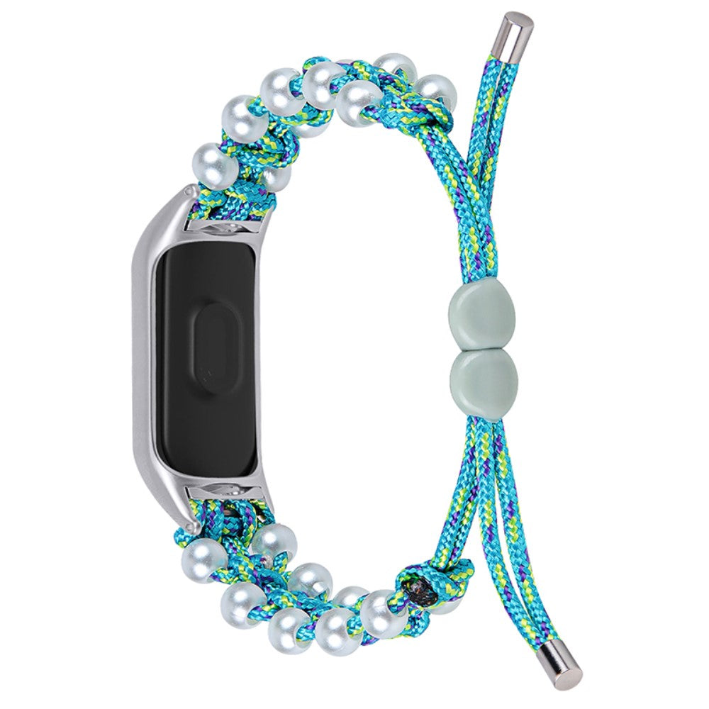 Mega holdbart Samsung Galaxy Fit-e Rhinsten og Nylon Rem - Blå#serie_7