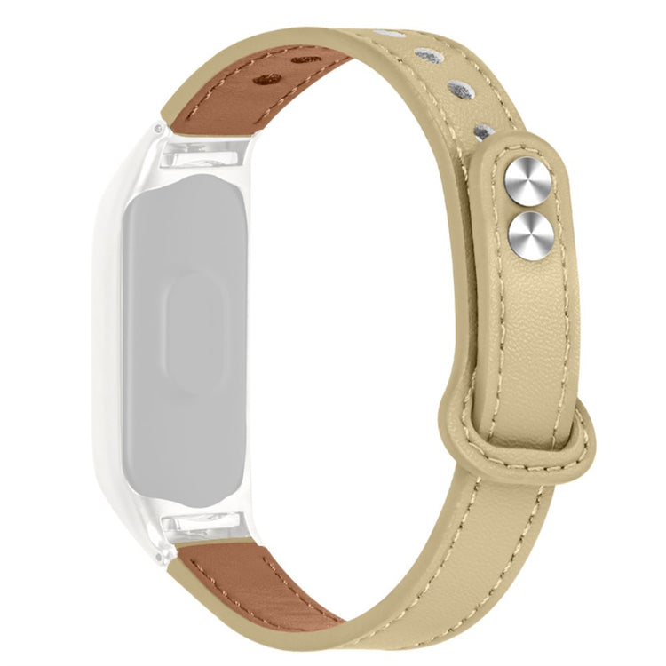 Yndigt Samsung Galaxy Fit-e Ægte læder Urrem - Beige#serie_5