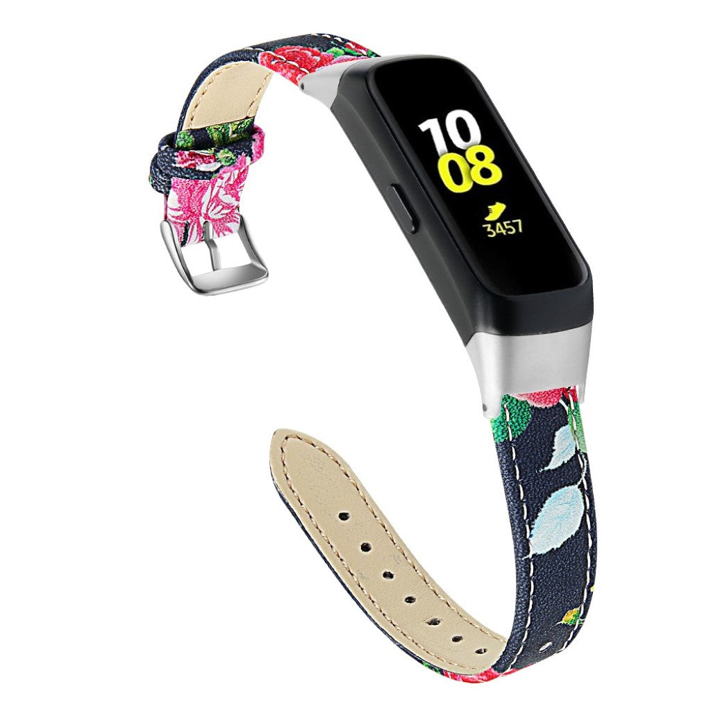 Super holdbart Samsung Galaxy Fit Ægte læder Rem - Sort#serie_1