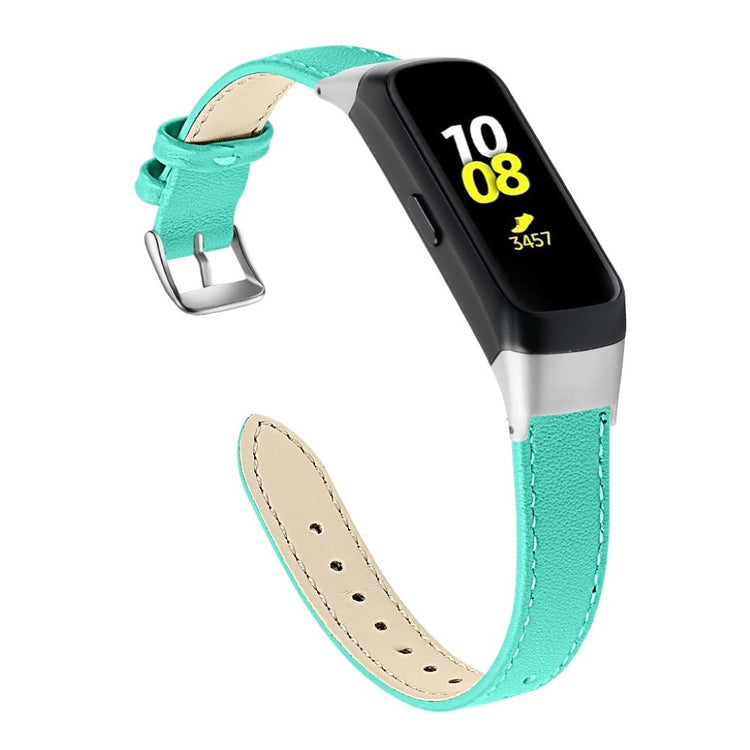 Super holdbart Samsung Galaxy Fit Ægte læder Rem - Grøn#serie_12